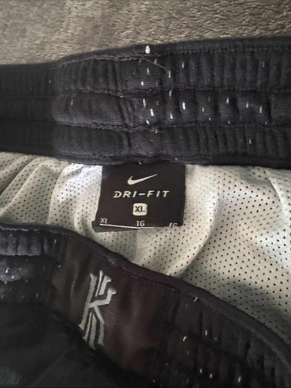 Nike Black Kids Mesh Shorts with Bright Blue Logo